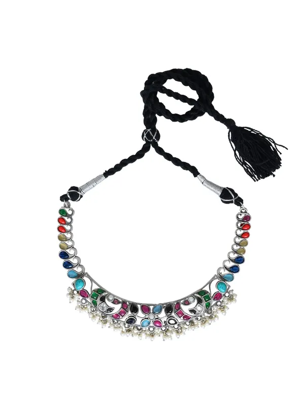 Silver_Oxydised_choker_Set_with_stone