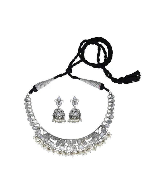 Silver_Oxydised_choker_Set_with_stone