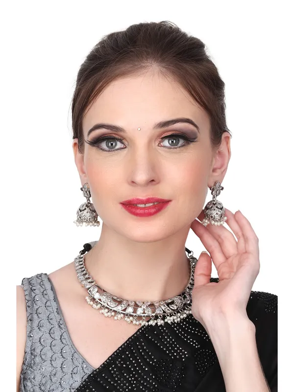 Silver_Oxydised_choker_Set_with_stone