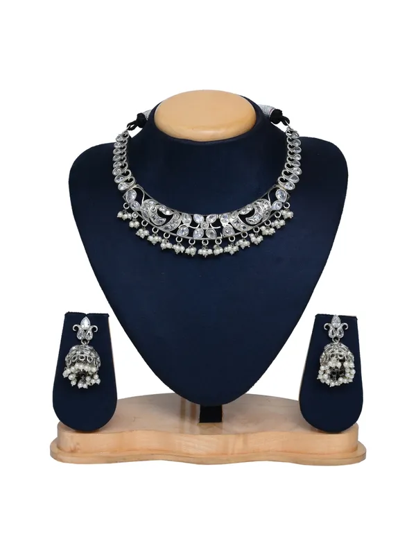 Silver_Oxydised_choker_Set_with_stone