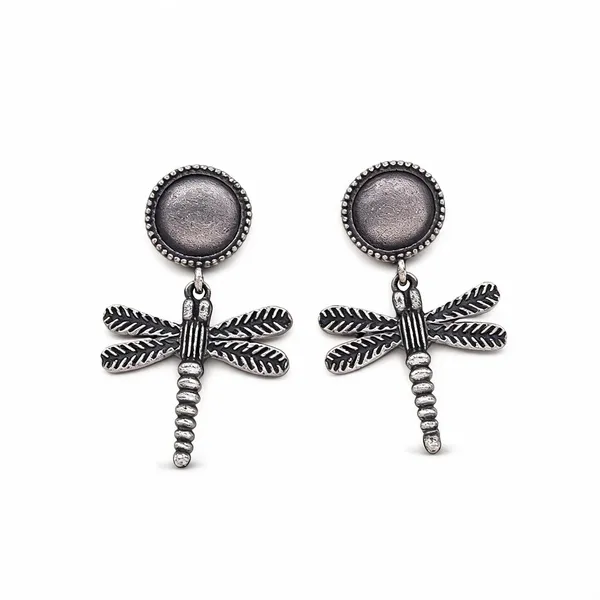 Silver_Oxidised_Dragon_Fly_Drop_Earring_Pack_Of_2