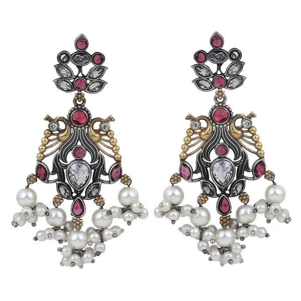 Dual_tone_drop_earring
