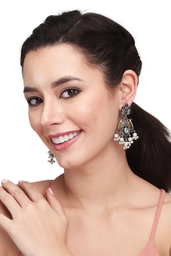 Dual_tone_drop_earring