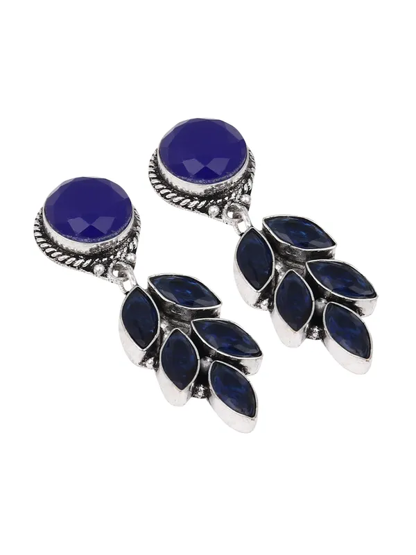 Silver_Oxidised_Leaf_Drop_Earring