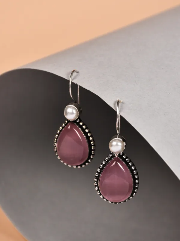 Tear_Drop_Stone_Drop_Earring_Pack_Of_2