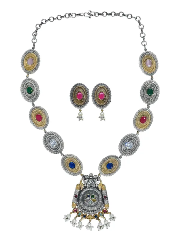 Antique_Multi_stone_Pendant_Necklace_Set