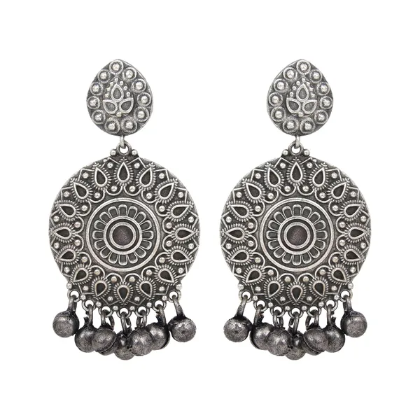 Silver_Oxydised_Drop_Earring