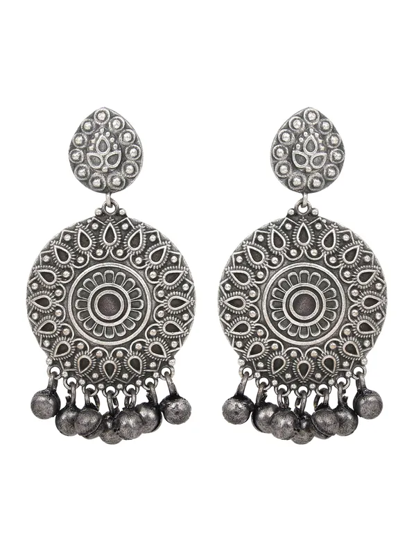 Silver_Oxydised_Drop_Earring