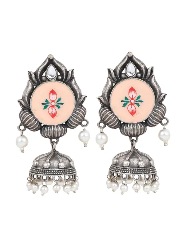 Handpainted_Contemporary_Style_Jhumka