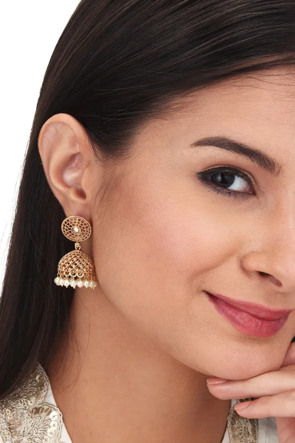Gold_Plated_Temple_Style_Jhumka
