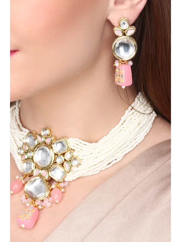 Gold_plated_Kundan_&_Pearl_choker_set