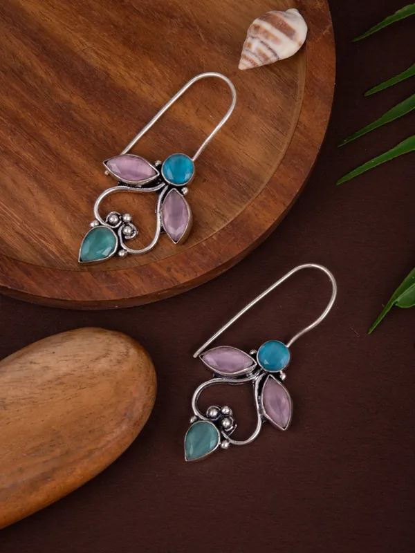 Sparkling_Floral_Drop_Earrings