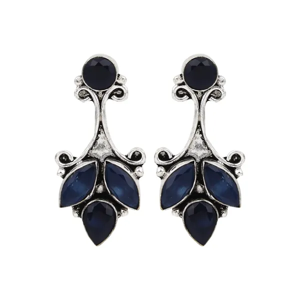 Floral_Pastel_Oxidised_Stud_Earrings