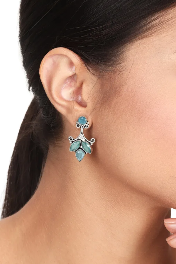 Floral_Pastel_Oxidised_Stud_Earrings