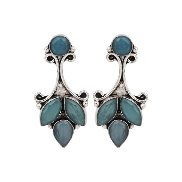 Floral_Pastel_Oxidised_Stud_Earrings