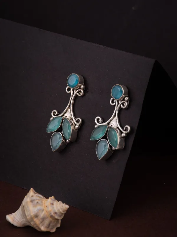 Floral_Pastel_Oxidised_Stud_Earrings