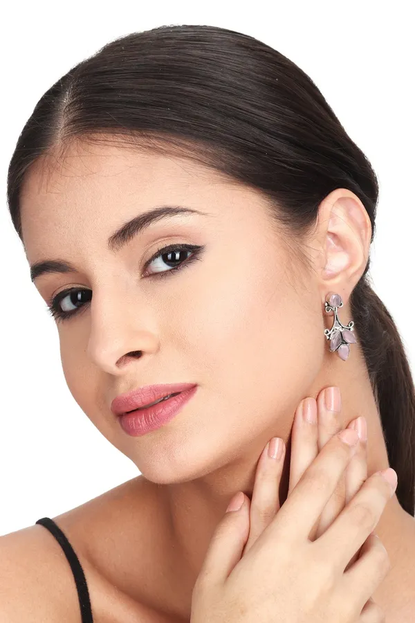 Floral_Pastel_Oxidised_Stud_Earrings