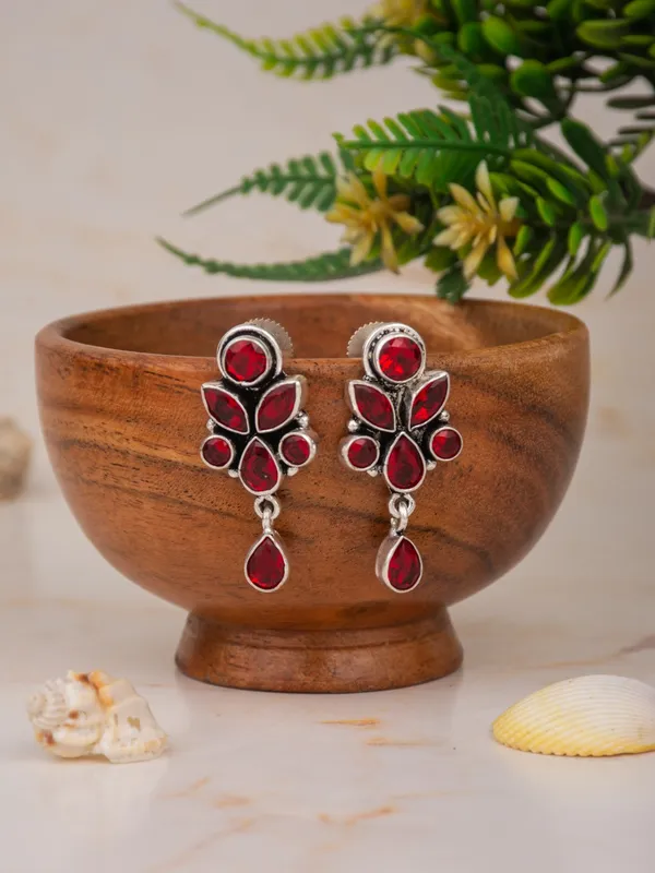 Floral_Crystal_Drop_Earrings