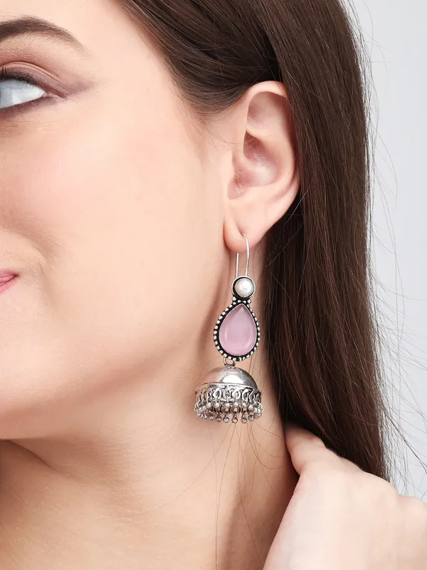 Classic_Stone_fish_hook_Jhumka_Earrings