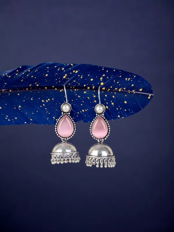 Classic_Stone_fish_hook_Jhumka_Earrings