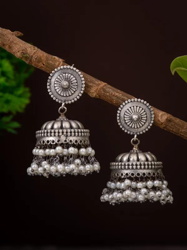Classic_Oxidised_Dome_Jhumka_Earrings