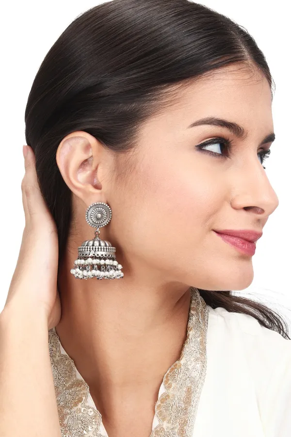 Classic_Oxidised_Dome_Jhumka_Earrings