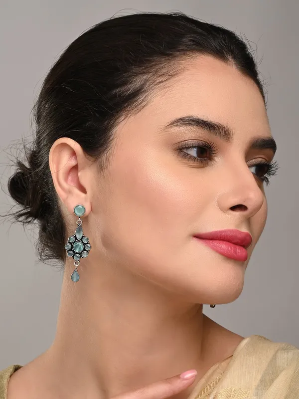 Brass_Stone_Vintage_Drop_Earrings