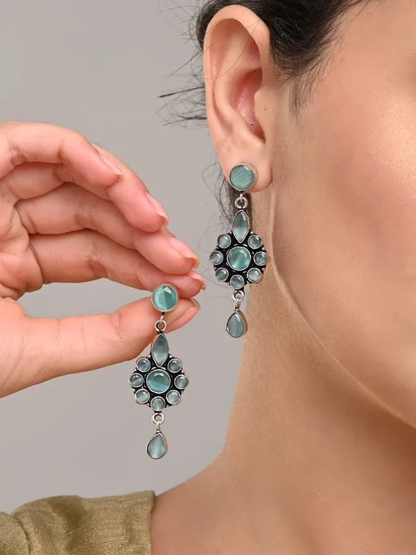 Brass_Stone_Vintage_Drop_Earrings