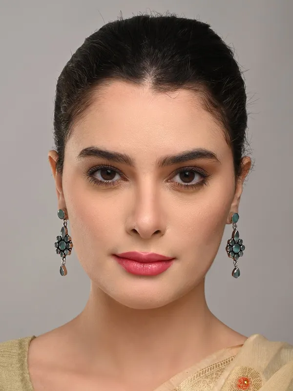 Brass_Stone_Vintage_Drop_Earrings