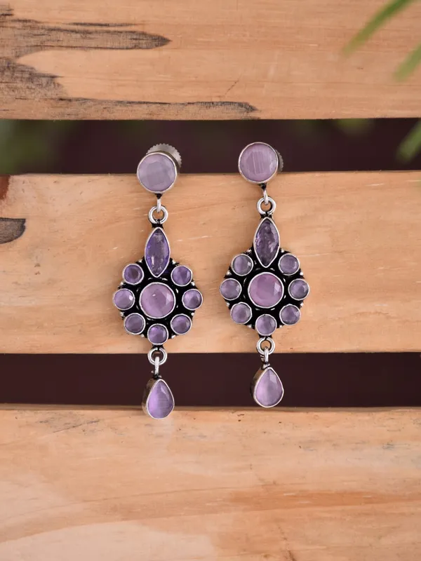 Brass_Stone_Vintage_Drop_Earrings