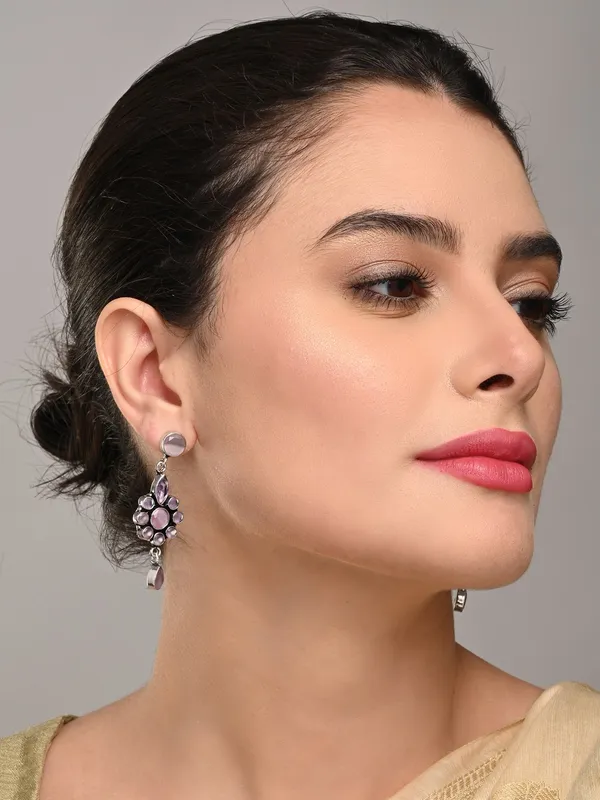Brass_Stone_Vintage_Drop_Earrings