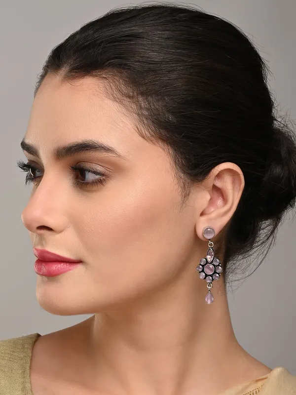 Brass_Stone_Vintage_Drop_Earrings