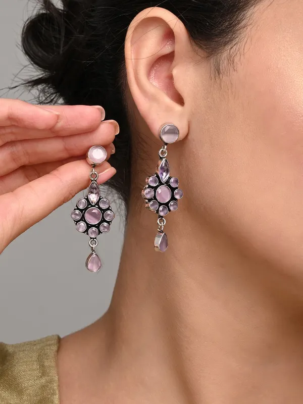 Brass_Stone_Vintage_Drop_Earrings