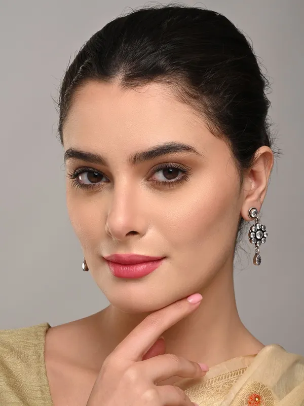 Brass_Stone_Vintage_Drop_Earrings