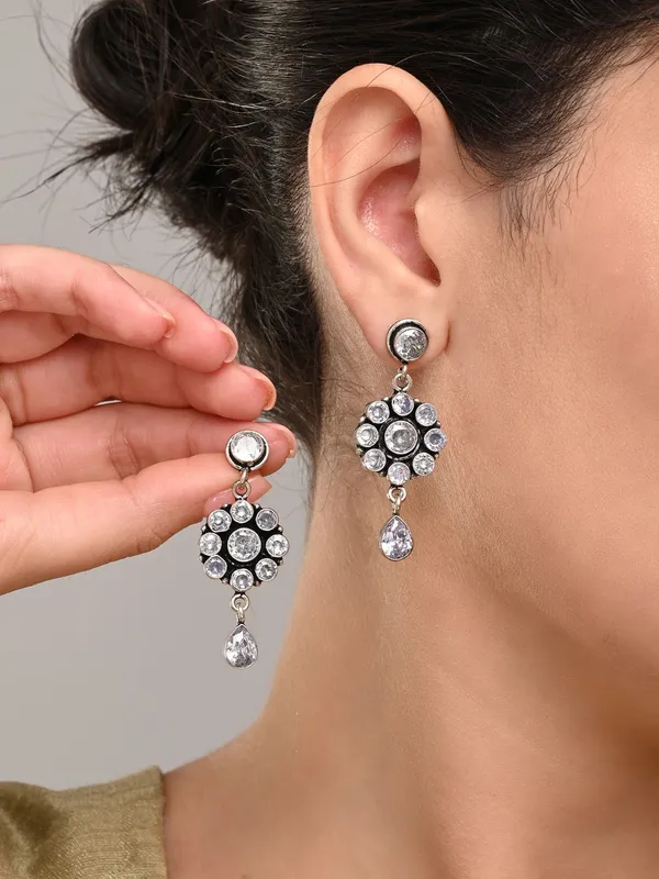 Brass_Stone_Vintage_Drop_Earrings