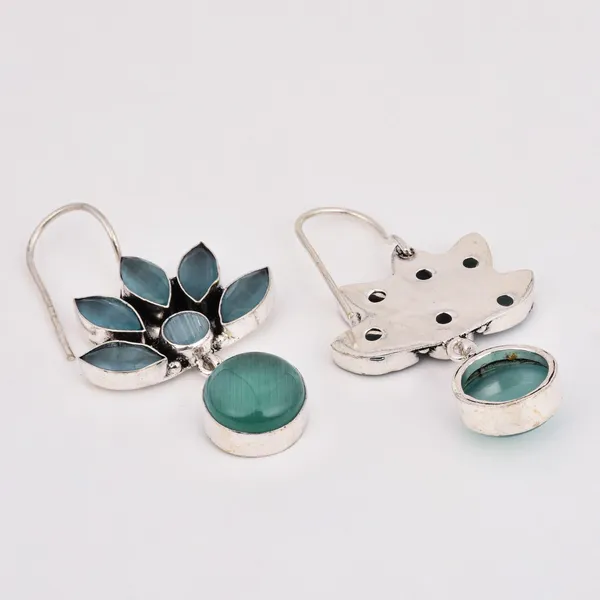 Brass_Lotus_Motif_Stone_Drop_Earrings