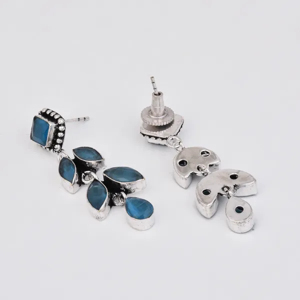 Oxidised_Silver_Brass_Leaf_Drop_Earrings
