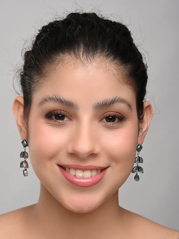 Oxidised_Silver_Brass_Leaf_Drop_Earrings