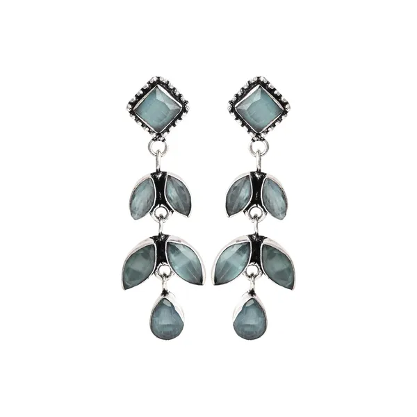 Oxidised_Silver_Brass_Leaf_Drop_Earrings