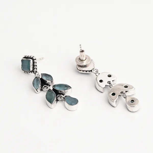 Oxidised_Silver_Brass_Leaf_Drop_Earrings