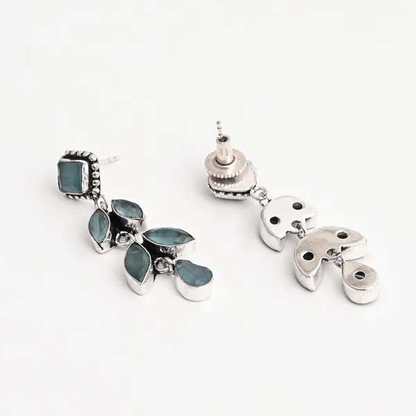 Oxidised_Silver_Brass_Leaf_Drop_Earrings