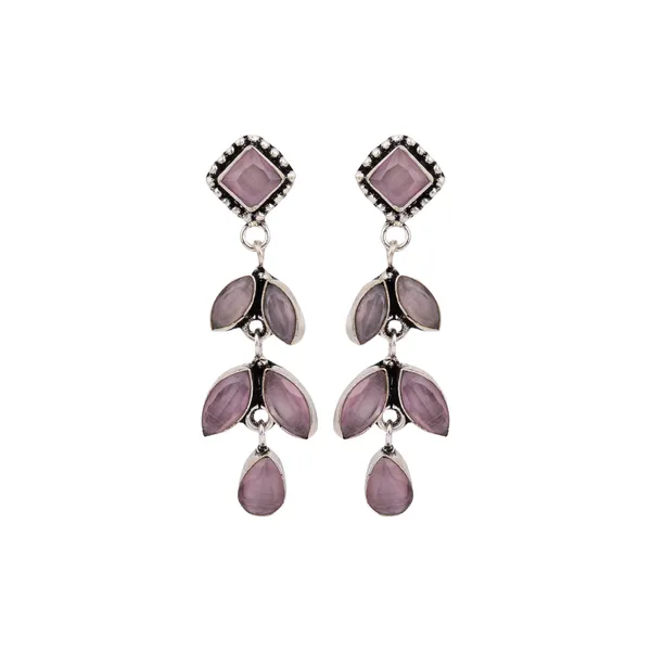 Oxidised_Silver_Brass_Leaf_Drop_Earrings