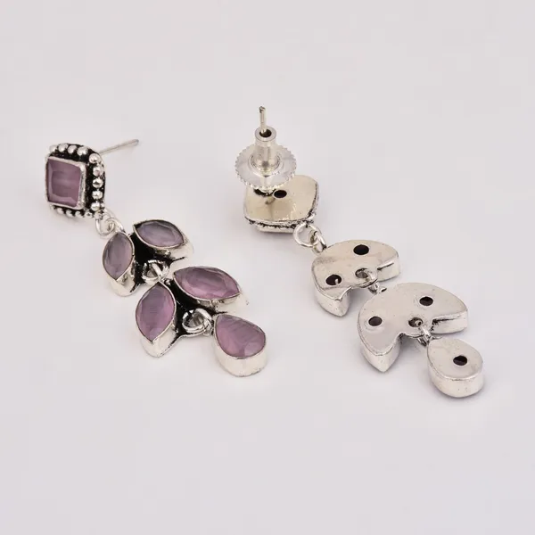 Oxidised_Silver_Brass_Leaf_Drop_Earrings
