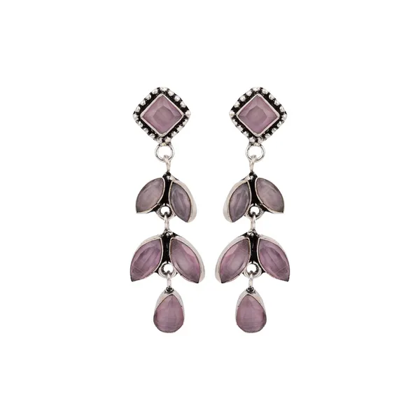 Oxidised_Silver_Brass_Leaf_Drop_Earrings