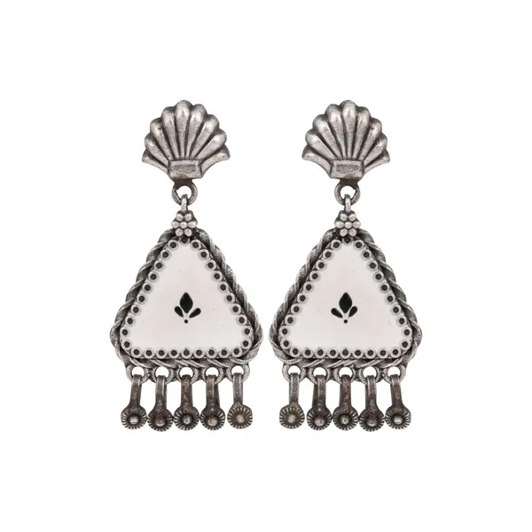 handpainted_drop_earring_White