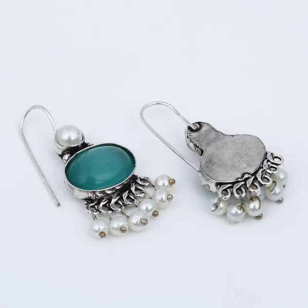 Stone_Pearl_Fringe_Drop_Earrings