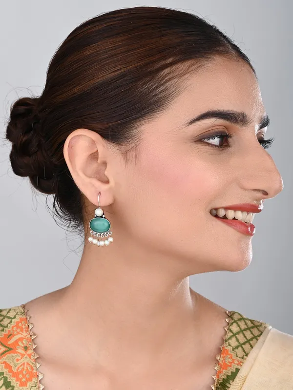 Stone_Pearl_Fringe_Drop_Earrings