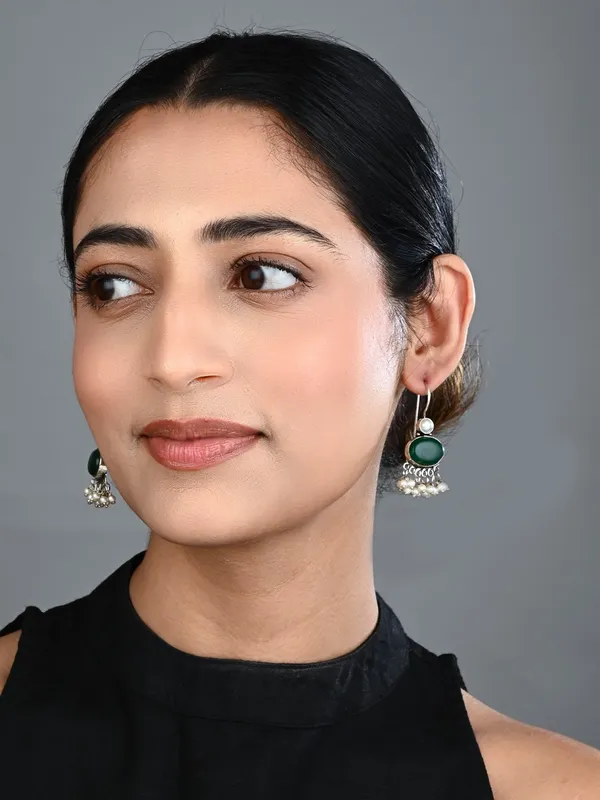 Stone_Pearl_Fringe_Drop_Earrings