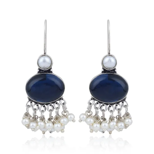 Stone_Pearl_Fringe_Drop_Earrings