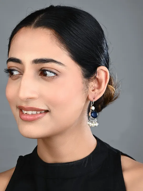 Stone_Pearl_Fringe_Drop_Earrings